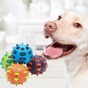 Juguetes para perros Thorn Ball a juego con colores para perros TPR