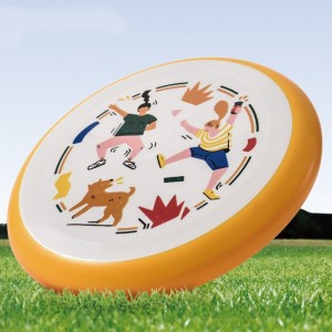 Xoguetes de adestramento ao aire libre para masticar Xoguetes interactivos para cans Frisbee de silicona anti-mordidas