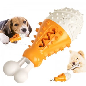 New explosive drumstick leaky food molar stick toothbrush dog toys