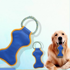 Tali kapas interaktif mengunyah aksesoris hewan peliharaan mainan anjing