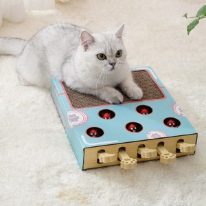 2-in-1 corrugated paper play  interactive maze play cat toys box