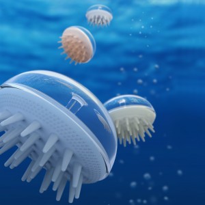 Ev heyvanları üçün hamam pişikləri və itləri üçün vanna fırçası meduza üslubu masaj fırçası