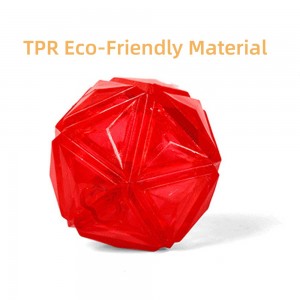 TPR Ball Toy მცურავი ბრილიანტის ფორმის ბურთი შინაური ცხოველების სათამაშოები