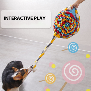 כרית אף מתמשכת על מקל על מקל לתרגול IQ& מתנה צעצוע אינטראקטיבי לכלב