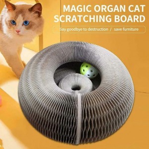 मॅजिक ऑर्गन स्क्रॅचिंग बोर्ड परस्पर स्क्रॅचर मांजर खेळणी