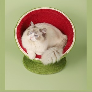 Radoša arbūzu sizala kaķa gulta skrāpējama kaķa kāpšana