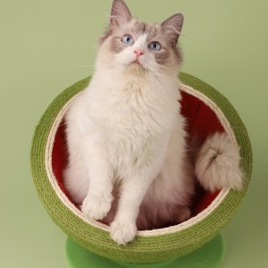 Kreatív görögdinnye szizál macskaágy kaparó macskamászás