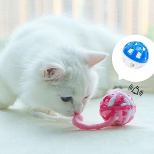 Multicolor high quality horo wasan wasan ƙwallon ƙafa cat balls cat plush kayan wasa