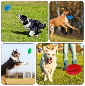 Natural rubber molars bite resistant rugby pet toys