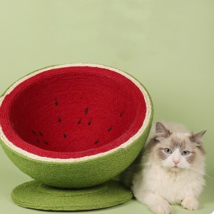 Creative Watermelon Sisal Cat Bed Scratcher Cat Climbing