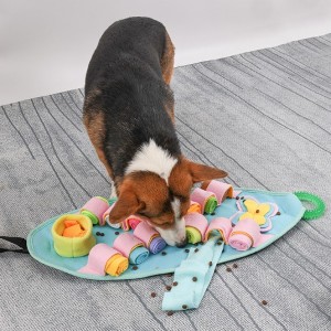 Slow Food blanket feeding mat Puzzle Hide and Seek dog toys
