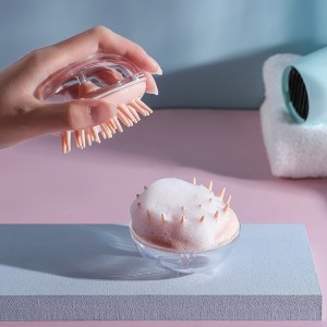 Үй жаныбарлары үчүн ванна щеткасы медузаны стилдөөчү массаж щеткасы