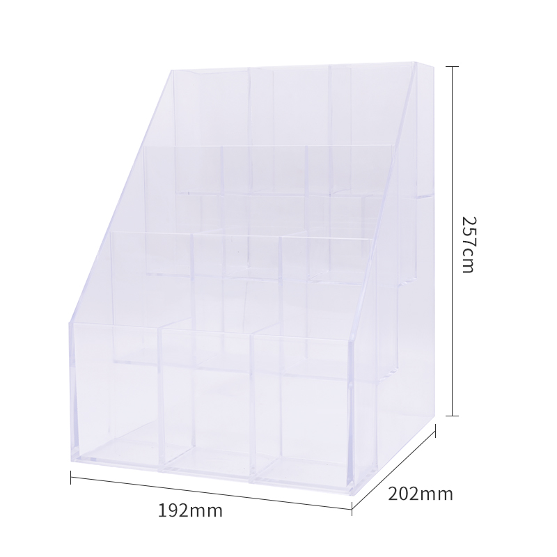 Transparent PS Plastic Display Rack with Three Rows of 9 holes