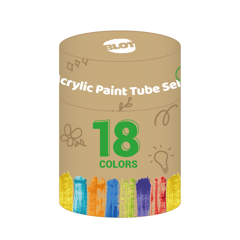 12ML Acrylic Paint Tube Set 18 Colors