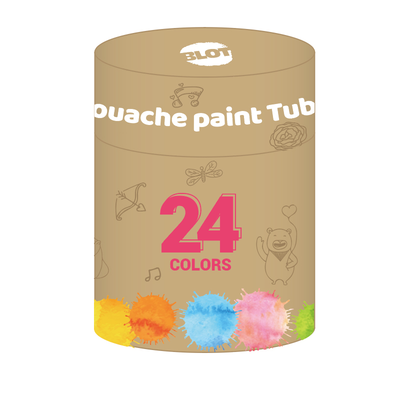 12ML Gouache paint Tube Set 24 colors