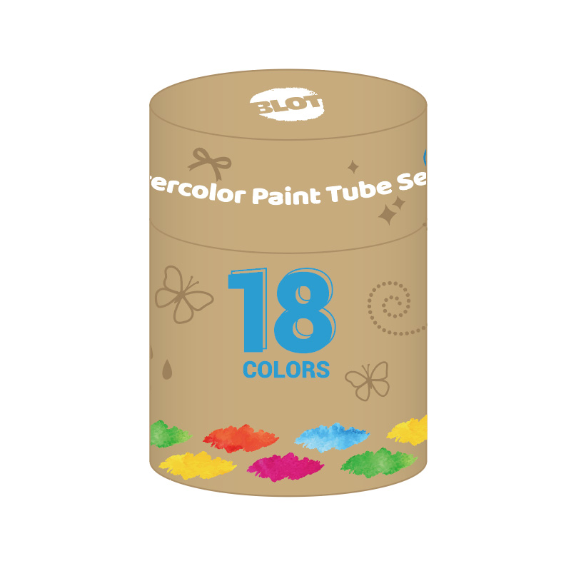 12ML Watercolor Paint Tube Set 18 Colors