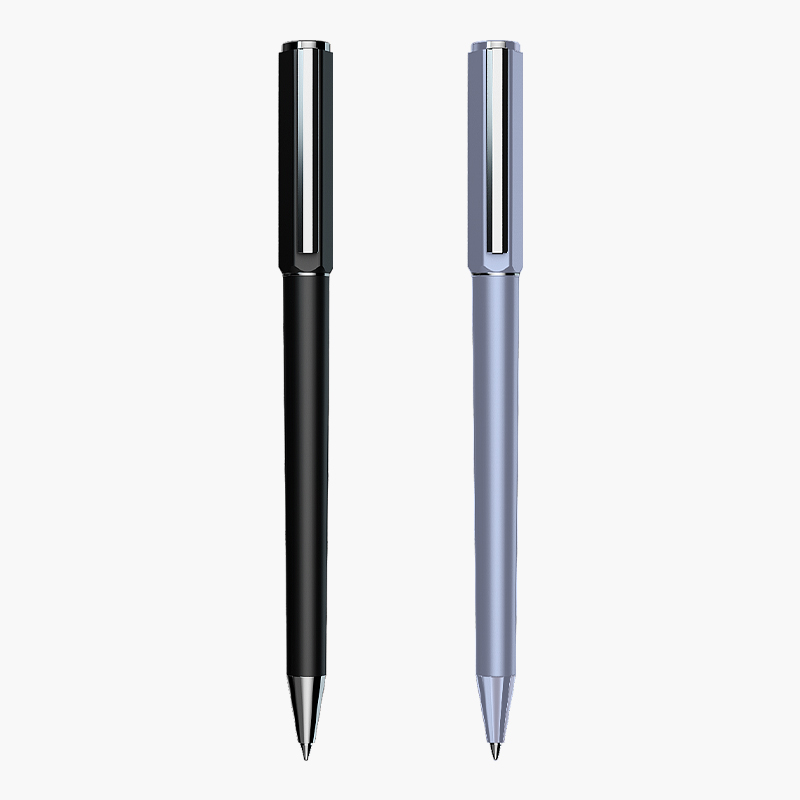 0.5mm Hexagon Cap Rotated Business Metal Gel Ink Pen