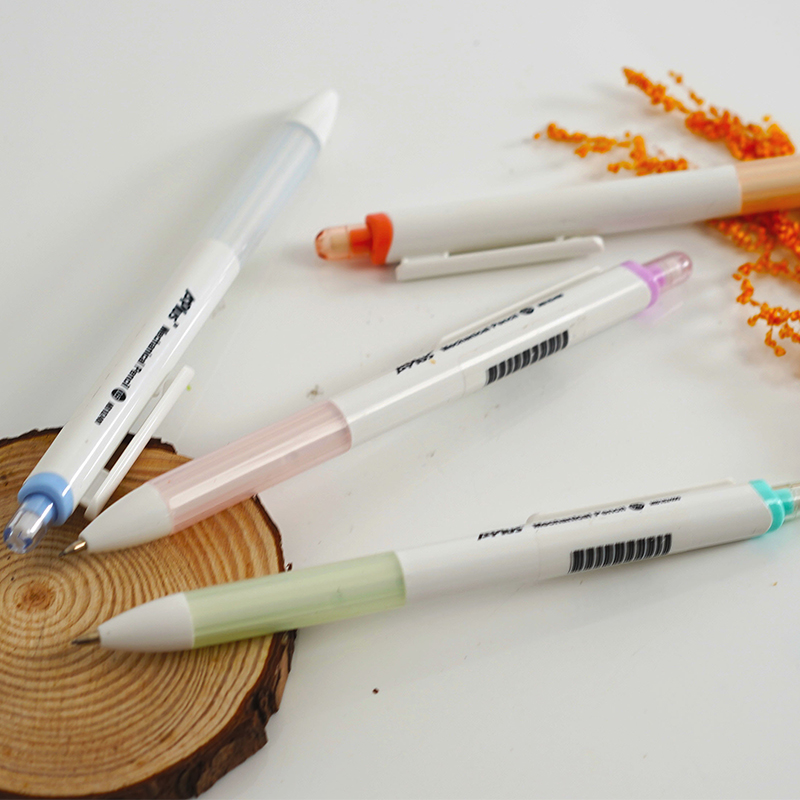 HB&2B Lead Eraser End Mechanical Pencil Soft Grip Pastel Colours