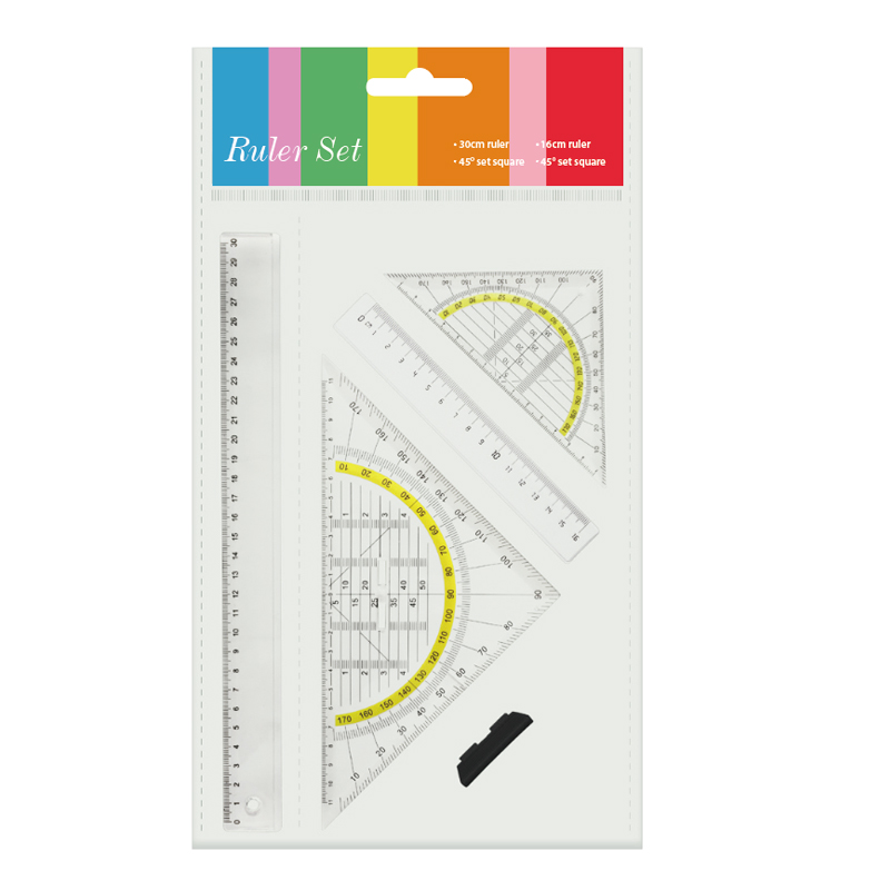 Hot Product School Office Supply 30cm Plastic Ruler Set