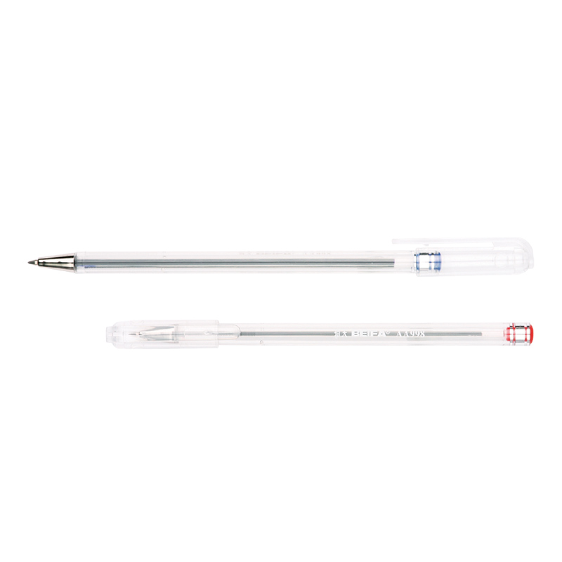 1.0mm/0.7mm Transparent Symple Ballpoint Pen Cap Type