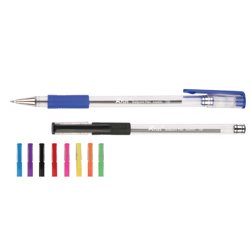 0.7mm Transparent Ballpoint Pen Manufactur Blue Ink