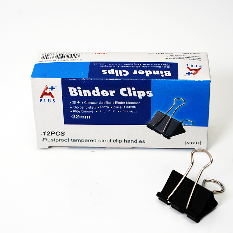 32mm Black Binder Clips