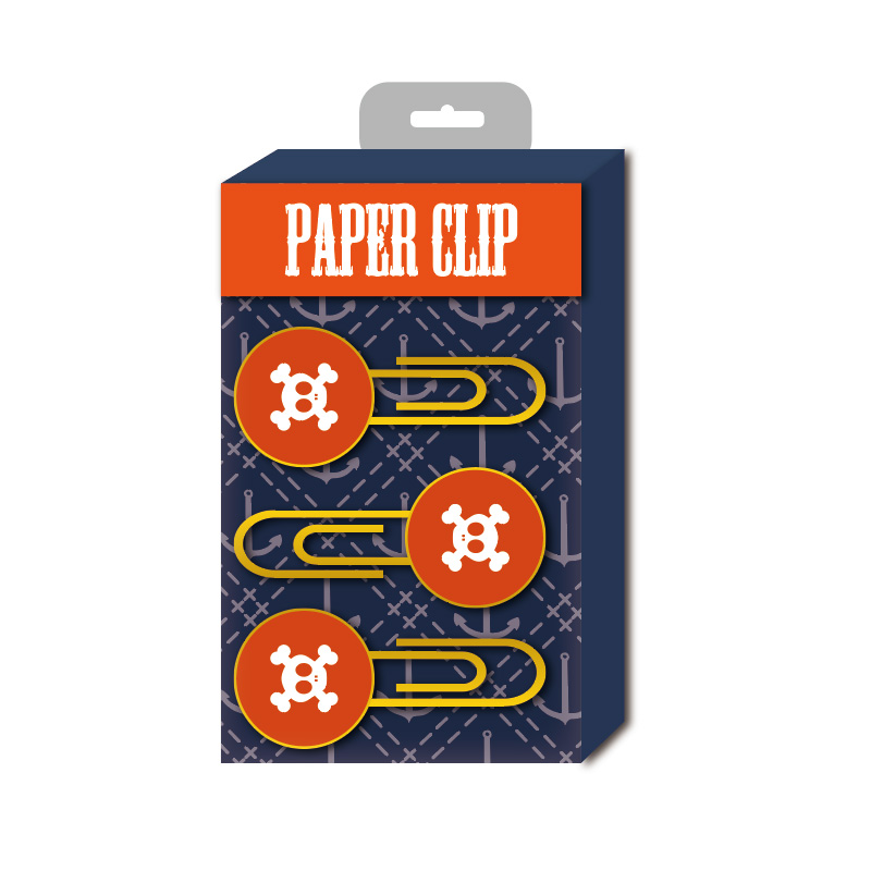 Orange and Blue Paper Clips for Young Adult Students,3 Pieces