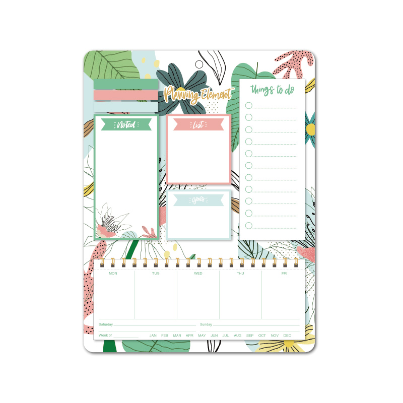 Colored Memo Pads Set Weekly Planning Pad for Home Students Office