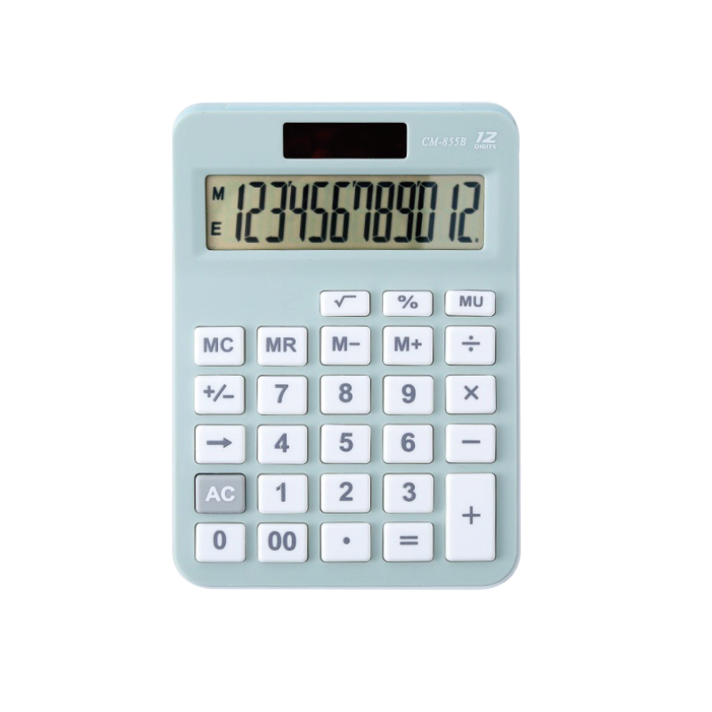 12 Digits Blue Fashion Electronic Calculator