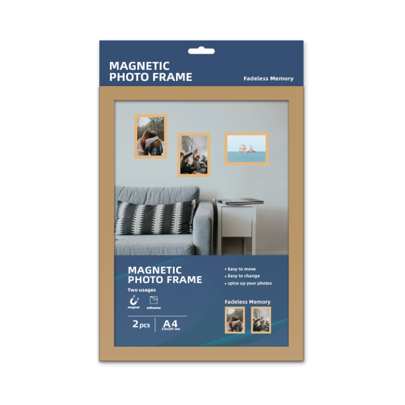 210*297mm Magnetic Photo Picture Frames for Refrigerator, Fridge, Office Cabinet, Black