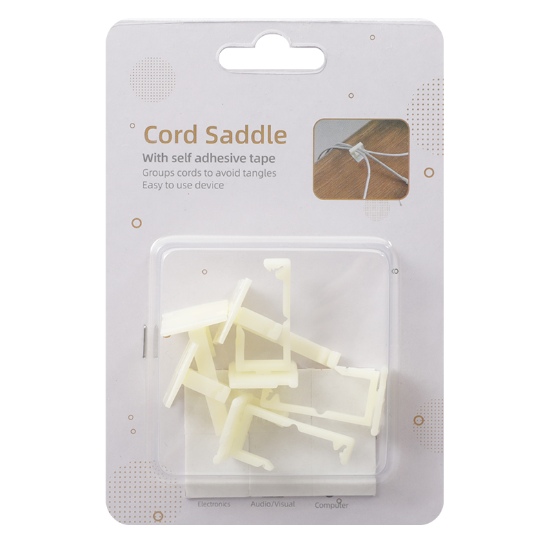 Cord Saddle With Self Adhesive Tape for Car Office and Home
