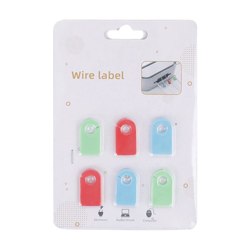 TPR Colorful Mini Computer Wire Labels Tags Markers Set