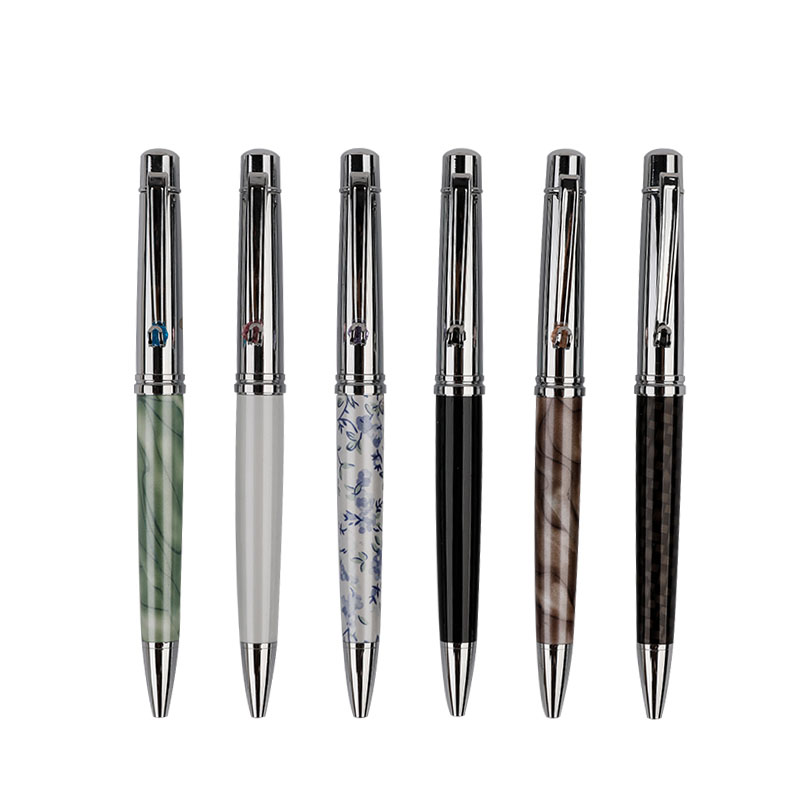 0.7mm/1.0mm Twist Action Luxury Metal Ballpoint Pen For Office