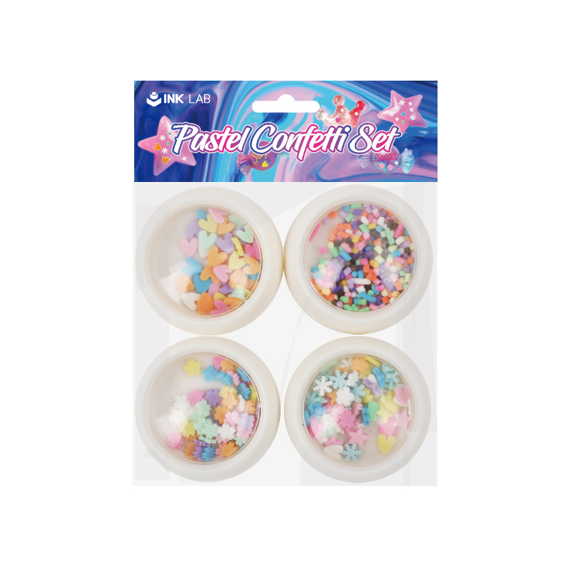 Pastel Confetti Embellishments for Resin Craft