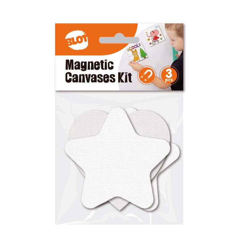Magnetic Canvases Panels Cardboard, 3 magnetic cardboard canvas panels,7*7cm, canvas cardboard
