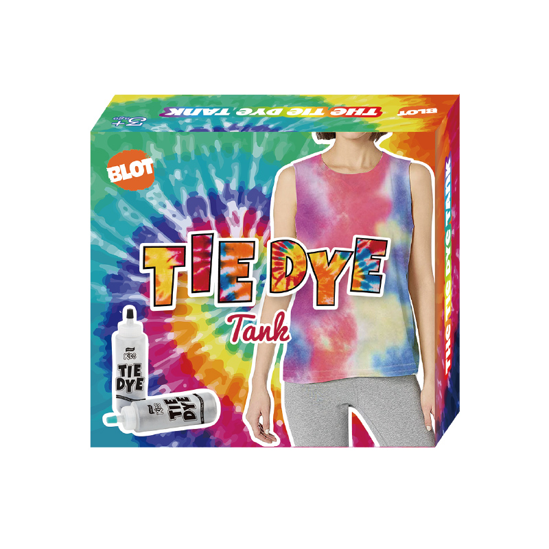 DIY 다채로운 넥타이 염료 조끼 티셔츠 어린이 수제 프로젝트