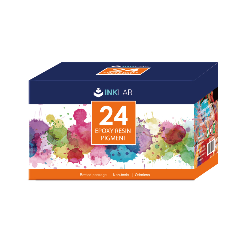 24 Farben geruchloses Epoxidharz-Pigment-Set für Seifenfarbe und Nagellack