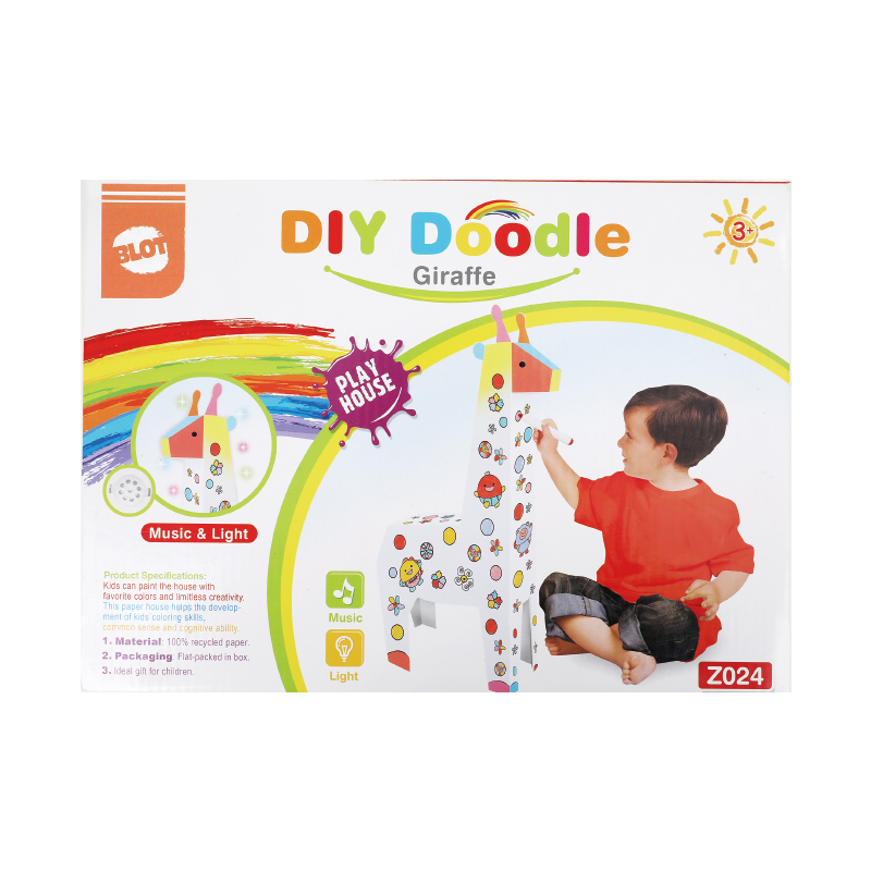 DIY Doodle Painting Assembled Giraffe Arts Kit for Ages 8 9 10
