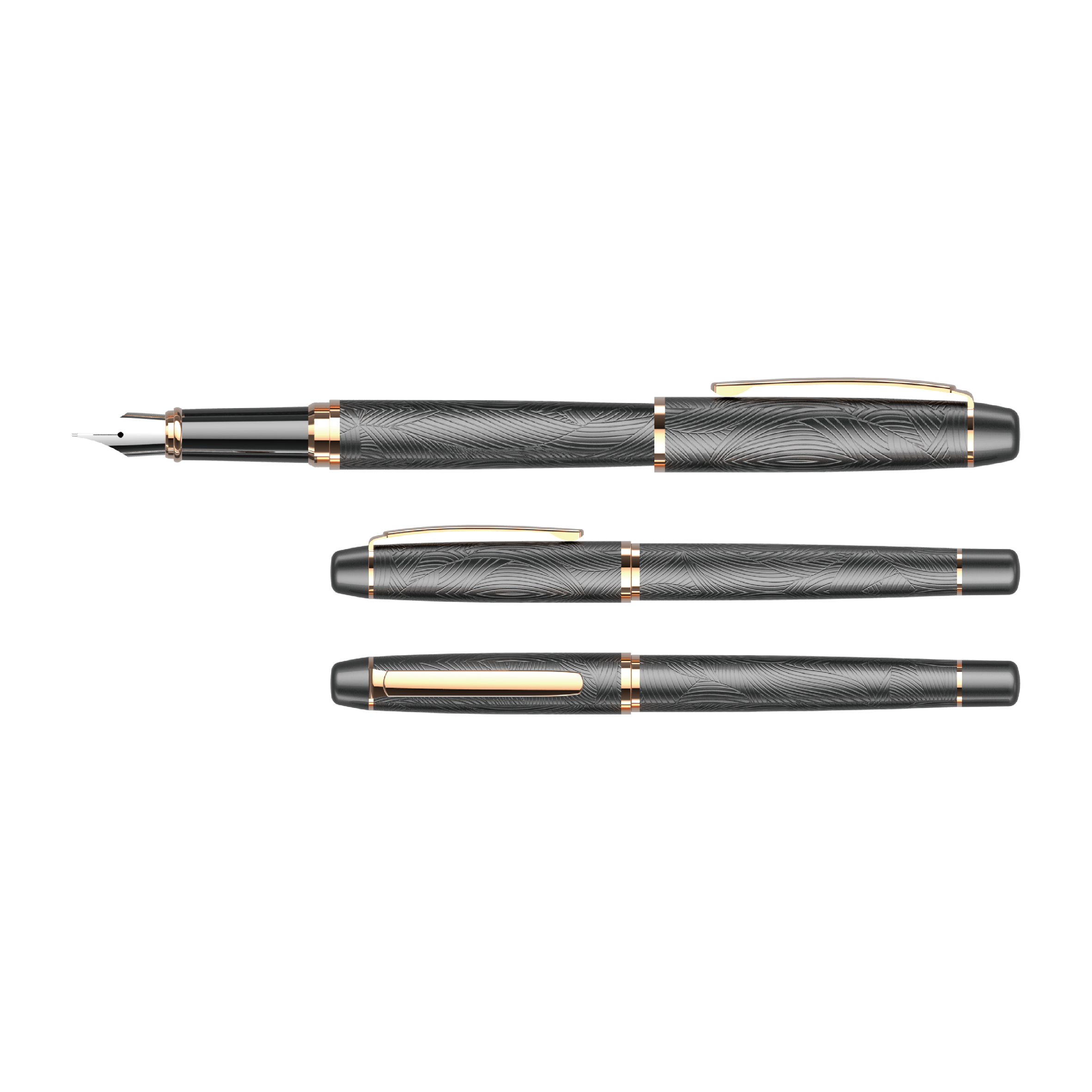 Cap-Off Metal Sublimation Fountain Pens With Custom Logo Metal