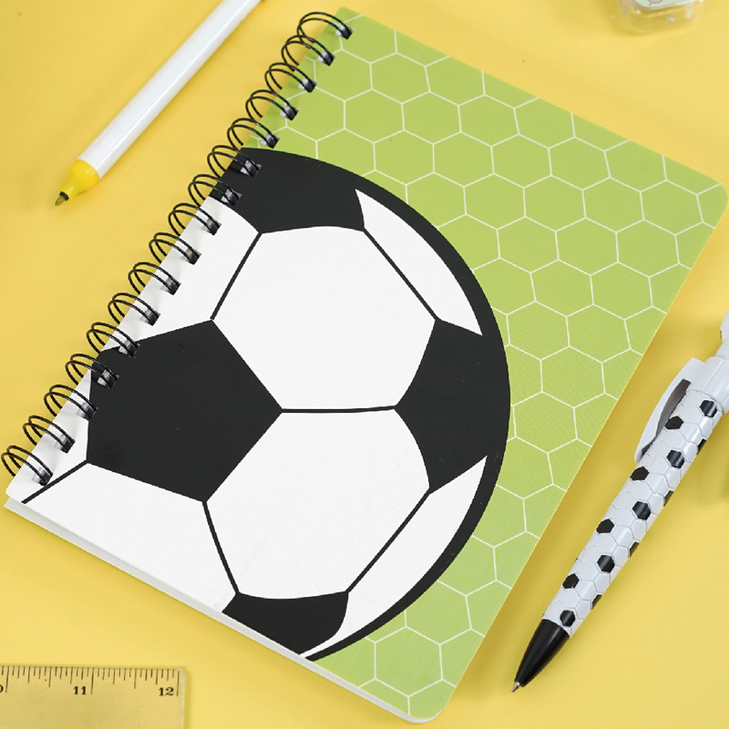 Football Pattern Sprial Notebook