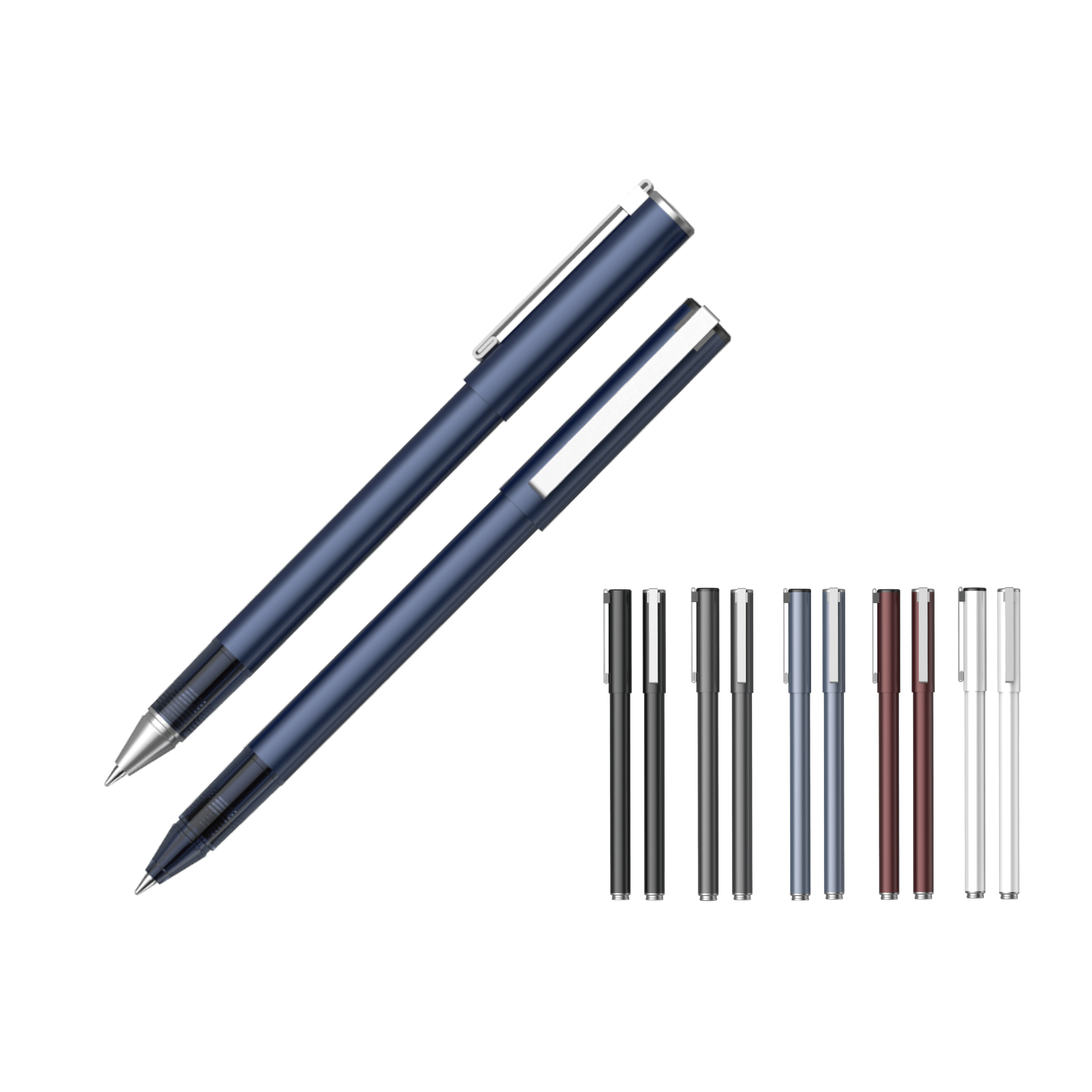 0.5mm/0.7mm Sublimation Cap Type Metal Gel Pen for Office