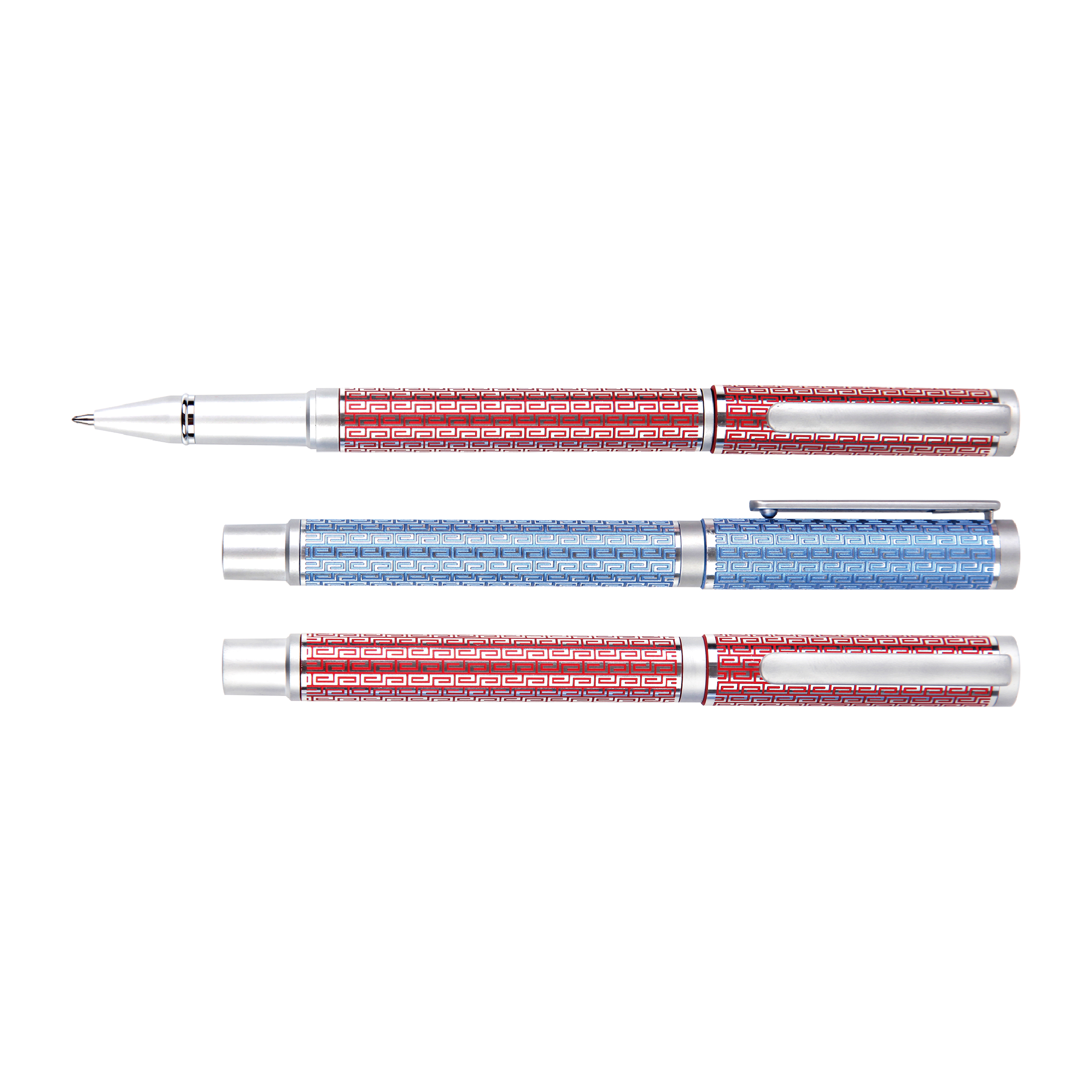 0.7&1.0mm Metal High Value Gel Pen with Pattern for Office Home