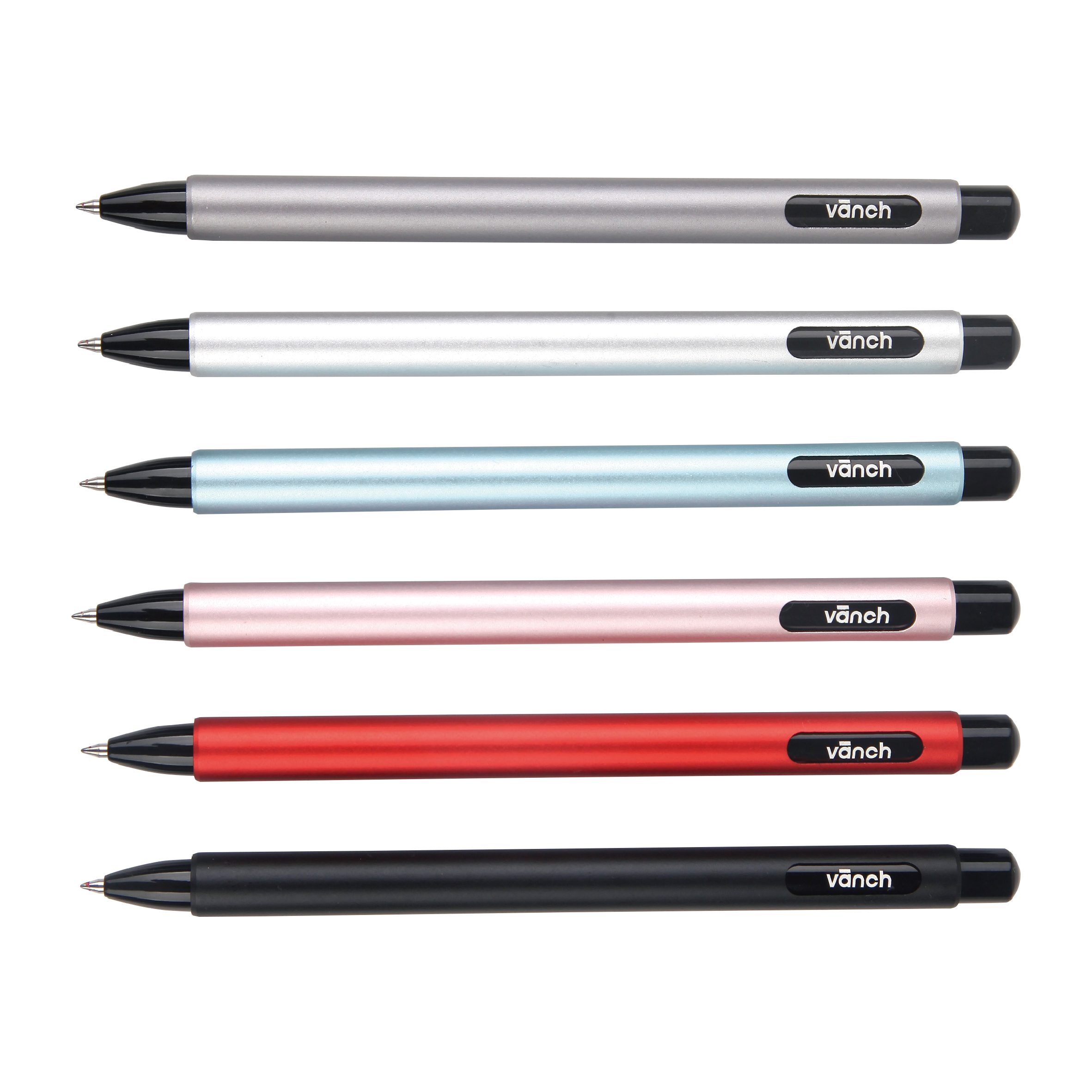 0.7/1.mm Vanch Twistable Metallic Color Ball Metal Pen For School Office