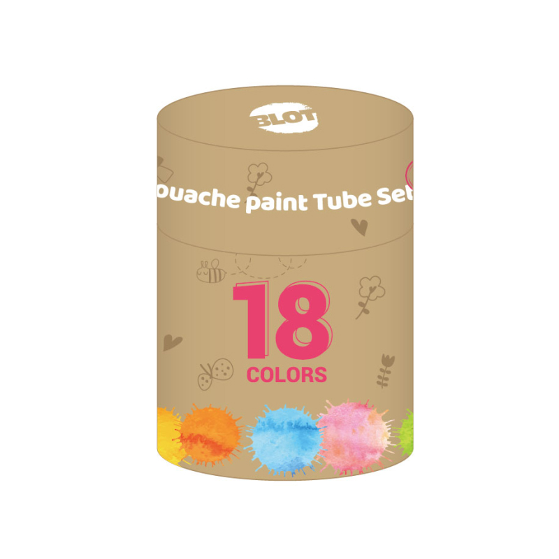 12ML Gouache paint Tube Set 18 Colors
