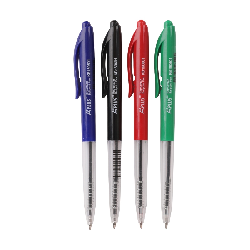 Bolígrafo personalizado de plástico retráctil de 1,0 mm/0,7 mm