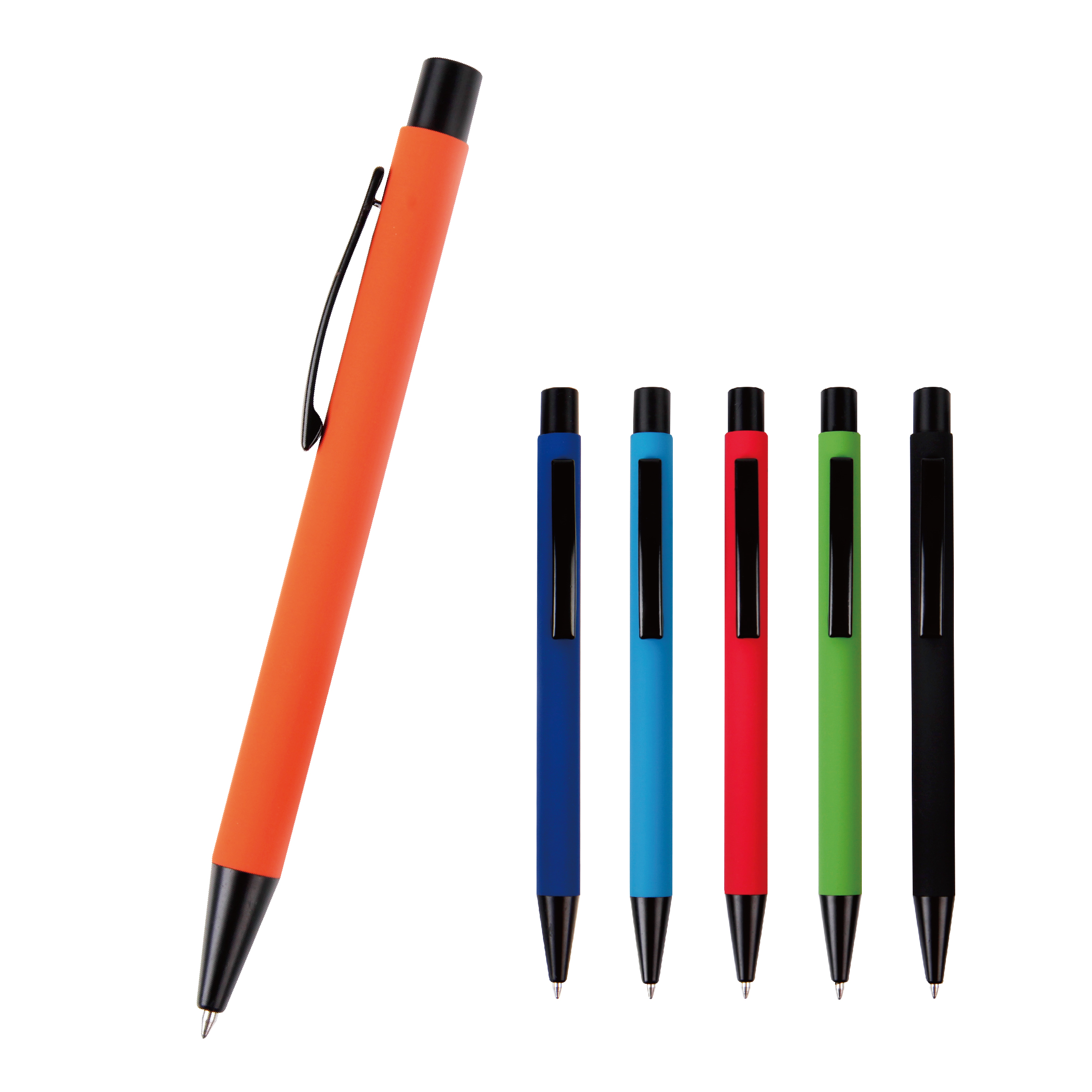 0.7mm/1.0mm Retractable Ball Pen With Metal Clip for School Office