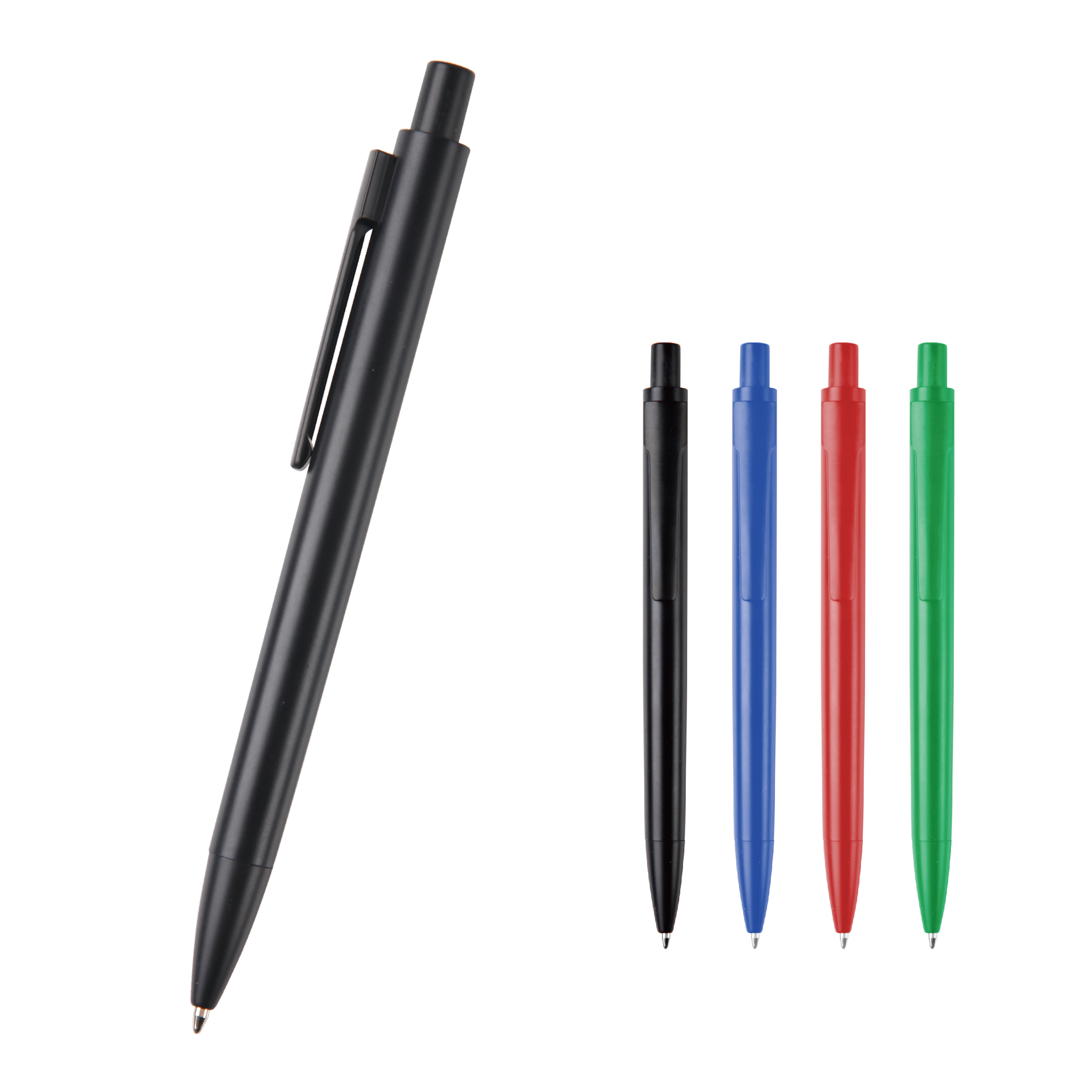 0.7mm/1.0mm Retractable Metal Ball Pen Simple Design Smooth Barrel
