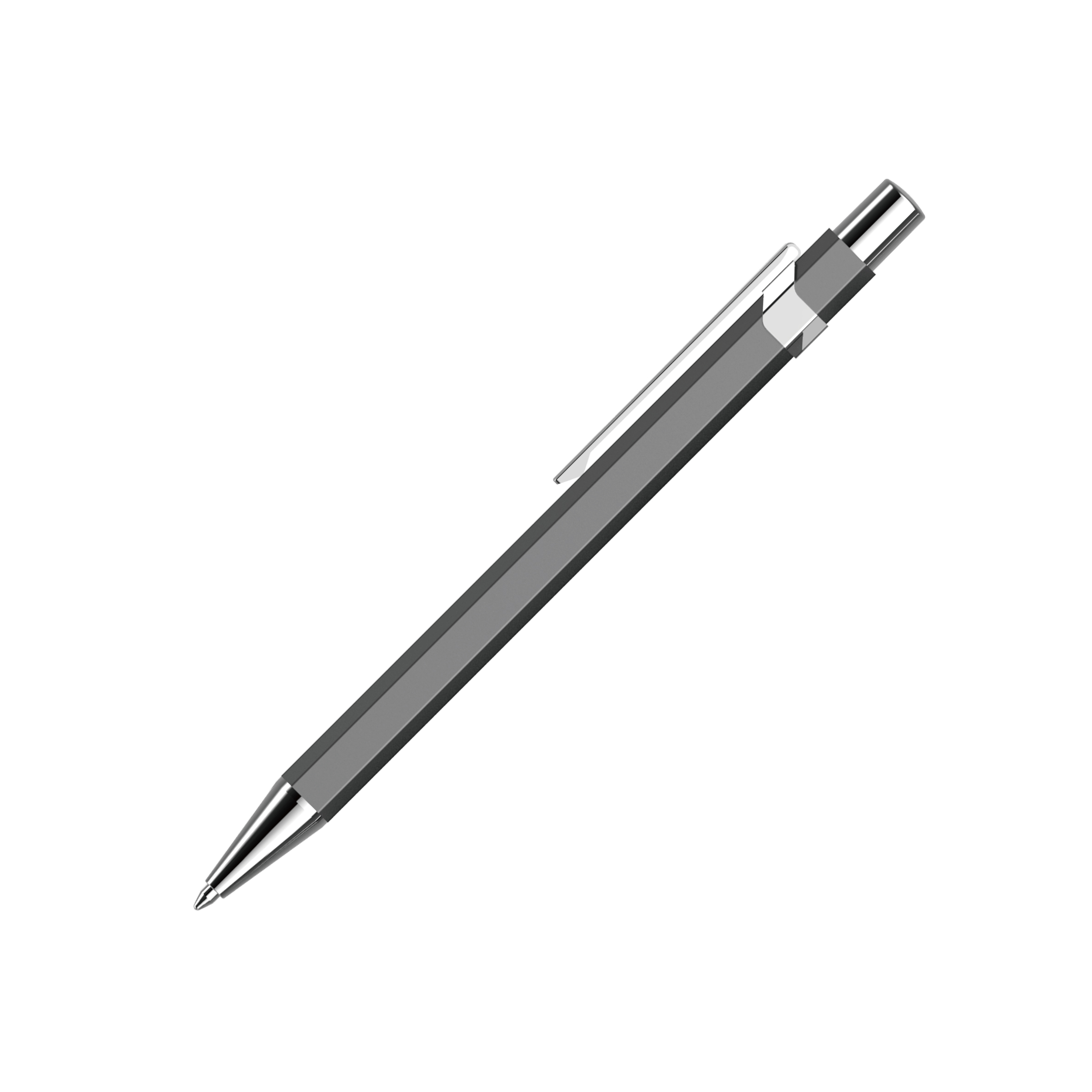 0.7mm/1.0mm Retractable Hexagonal Ball Metal Pen For School
