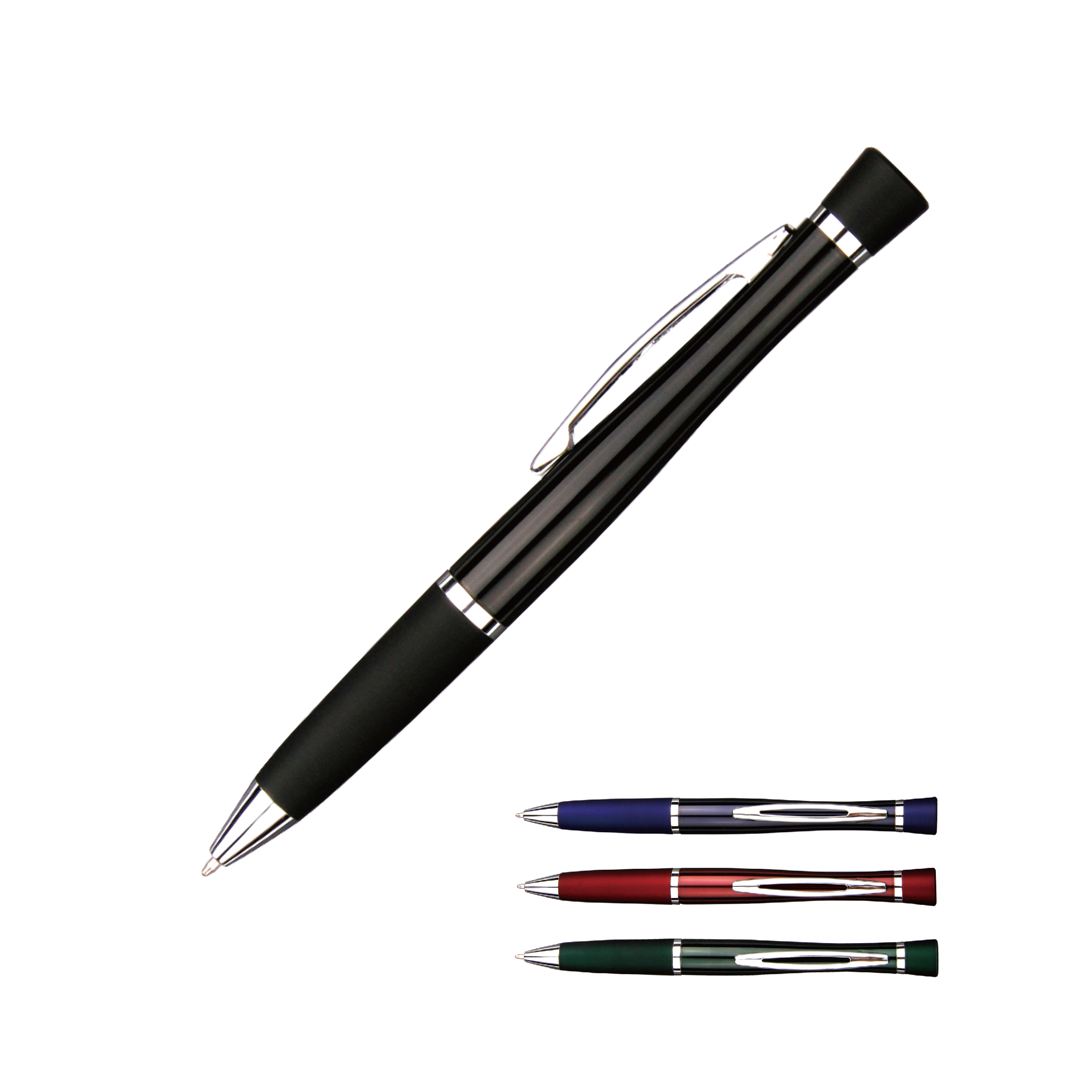 Bolígrafo de metal grueso de lujo recargable y retráctil de 1,0 mm/0,7 mm