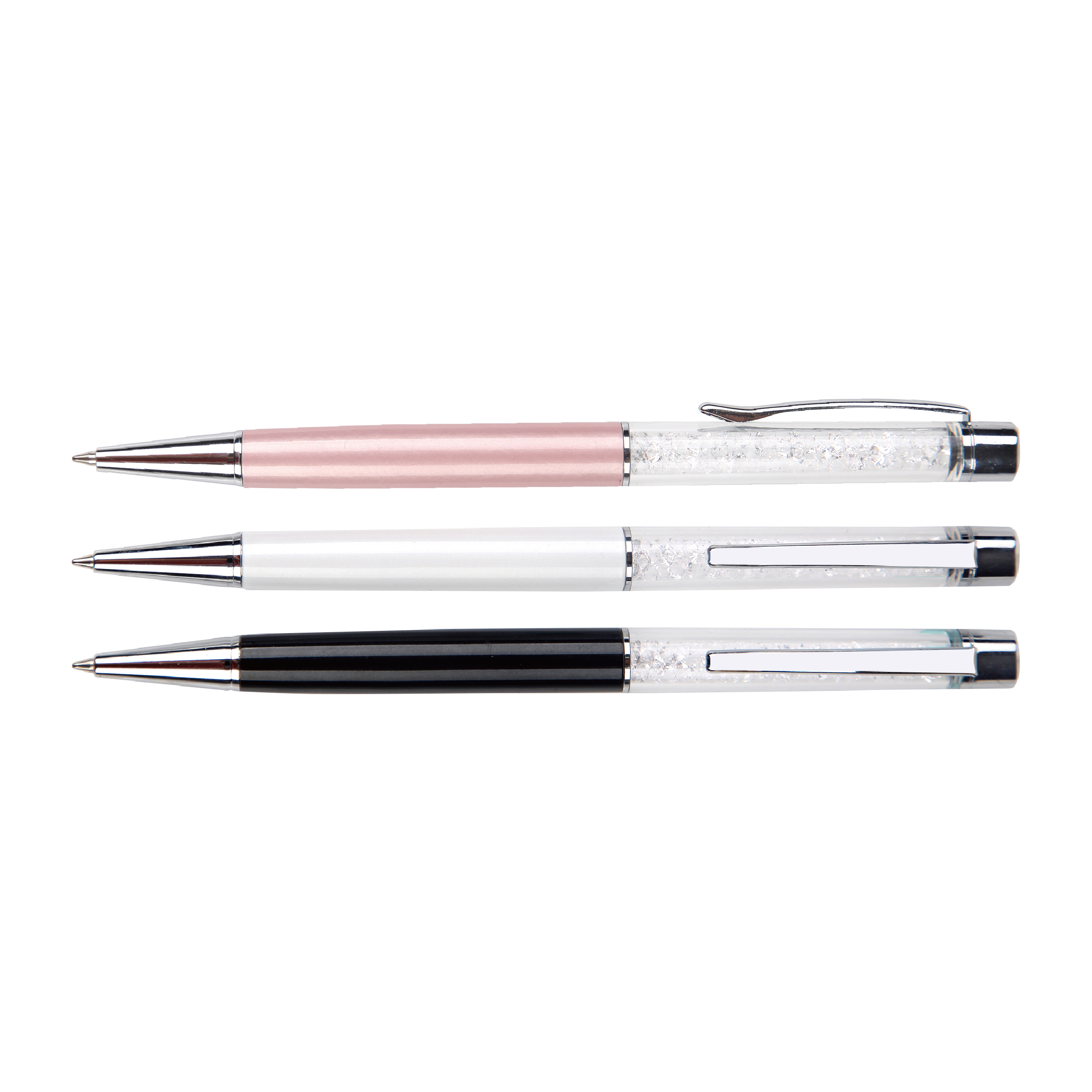 Sublimation Twistable Metal Ballpoint Pen Black&Blue&Red Ink